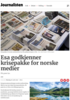 Esa godkjenner krisepakke for norske medier