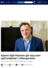 Espen Egil Hansen gir seg som sjefredaktør i Aftenposten