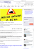 Et nytt skilt varsler militær aktivitet - Samferdsel