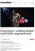 Eurovision-sending hacket med falskt angrepsvarsel