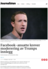Facebook-ansatte krever moderering av Trumps innlegg