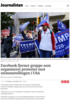 Facebook fjerner gruppe som organiserer protester mot stemmetellingen i USA