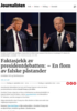 Faktasjekk av presidentdebatten: - En flom av falske påstander