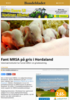 Fant MRSA på gris i Hordaland