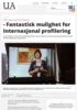 - Fantastisk mulighet for Internasjonal profilering