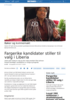 Fargerike kandidater stiller til valg i Liberia