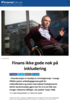 Finans ikke gode nok på inkludering