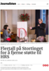 Flertall på Stortinget for å fjerne støtte til HRS