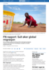 FN-rapport: Sult øker global migrasjon