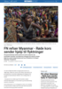 FN refser Myanmar - Røde kors sender hjelp til flyktninger