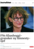 FNs Khashoggi-gransker ny Amnesty-sjef
