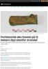 Forhistorisk øks funnet på 12 meters dyp utenfor Arendal