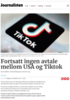 Fortsatt ingen avtale mellom USA og Tiktok