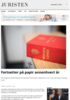 Fortsetter på papir - annenhvert år