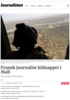 Fransk journalist kidnappet i Mali
