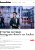 Fredriks Solvangs Instagram-konto hacket. - Vil bli politianmeldt