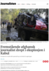 Fremstående afghansk journalist drept i eksplosjon i Kabul