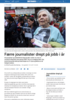 Færre journalister drept på jobb i år