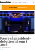 Færre så president-debatten nå enn i 2016