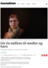 Gir én million til medier og barn