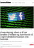 Granskning viser at Kina brukte Twitter og Facebook til å spre desinformasjon om korona