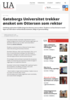 Gøteborgs Universitet trekker ønsket om Ottersen som rektor