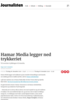 Hamar Media legger ned trykkeriet