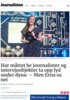 Har måttet be journalister og intervjuobjekter ta opp lyd under dyna: - Men Erna sa nei