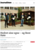 Hedret sine egne - og Bent Høie