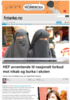 HEF avventende til nasjonalt forbud mot nikab og burka i skolen