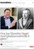 Hva har filosofen Hegel med lokaljournalistikk å gjøre?