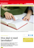 Hva skal vi med lærebøker?