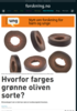Hvorfor farges grønne oliven sorte?