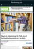 Høyere utdanning får folk med funksjonshemning ut i arbeid