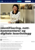 Identifisering, nettkommentarer og digitale leserinnlegg