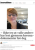 - Ikke tro at «alle andre» har lest gjennom korona-dokumenter før deg