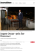 Ingen Oscar-pris for Hammer