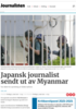 Japansk journalist sendt ut av Myanmar