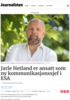 Jarle Hetland er ansatt som ny kommunikasjonssjef i ESA