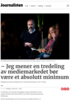- Jeg mener en tredeling av mediemarkedet bør være et absolutt minimum