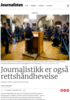 Journalistikk er også rettshåndhevelse