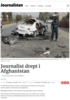 Journalist drept i Afghanistan