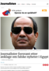Journalister forsvant etter anklage om falske nyheter i Egypt
