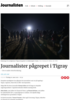 Journalister pågrepet i Tigray