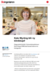 Kate Myräng blir ny klinikksjef