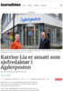 Katrine Lia er ansatt som sjefredaktør i Agderposten