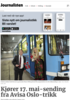 Kjører 17. mai-sending fra Avisa Oslo-trikk