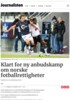 Klart for ny anbudskamp om norske fotballrettigheter