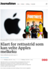Klart for rettsstrid som kan velte Apples melkeku