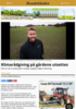 Klimarådgiving på gårdene utsettes